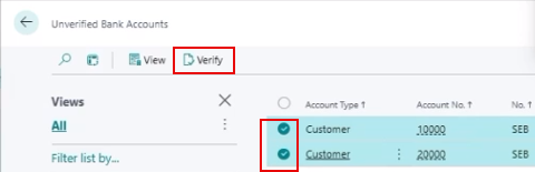 Bankkonto-Verifizierung