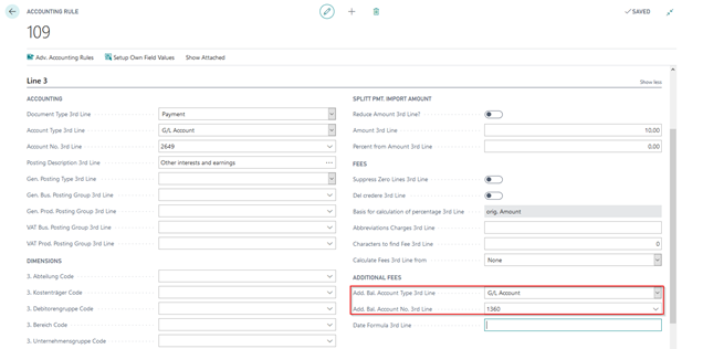 Alt. Bal. Account Setup